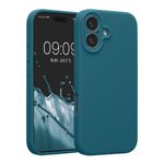 Laptop, Telefoane si Tablete - Telefoane mobile si accesorii - Accesorii Telefoane - Huse telefoane - Husa Kwmobile pentru iPhone 17, anti-alunecare, anti-amprenta, silicon, albastru - Infinity.ro