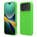 Laptop, Telefoane si Tablete - Telefoane mobile si accesorii - Accesorii Telefoane - Huse telefoane - Husa Kwmobile pentru iPhone 17 Pro, anti-alunecare, silicon, verde lime - Infinity.ro