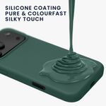 Laptop, Telefoane si Tablete - Telefoane mobile si accesorii - Accesorii Telefoane - Huse telefoane - Husa Kwmobile pentru iPhone 17 Pro, anti-alunecare, silicon, verde padure - Infinity.ro