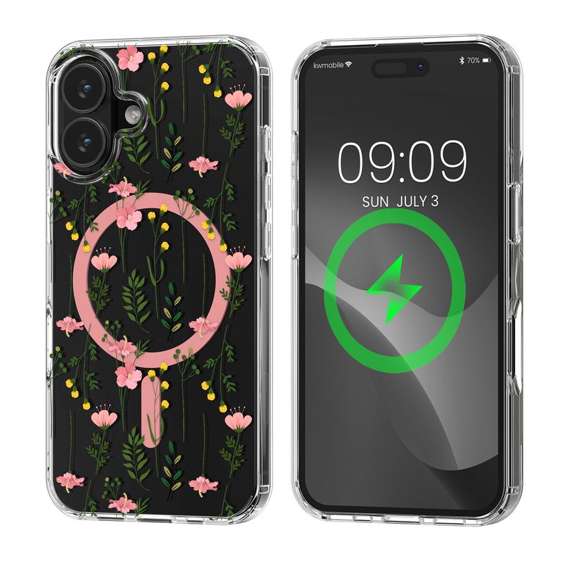 Laptop, Telefoane si Tablete - Telefoane mobile si accesorii - Accesorii Telefoane - Huse telefoane - Husa Kwmobile pentru iPhone 16, compatibilitate MagSafe, anti-alunecare, acril, TPU, transparent - Infinity.ro