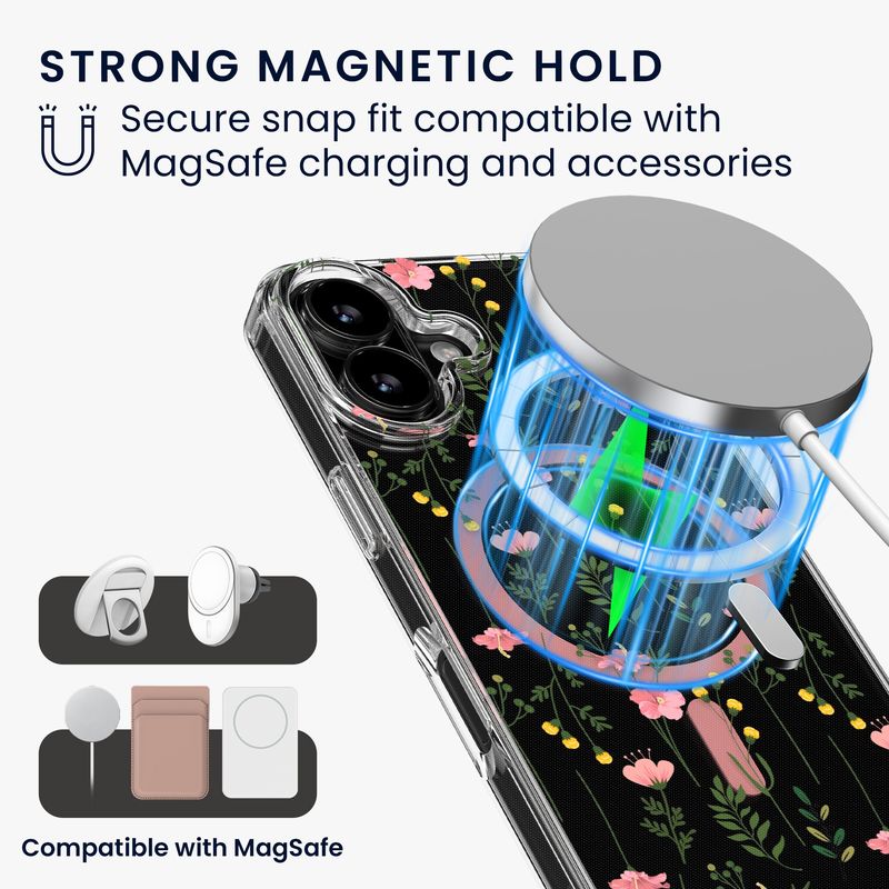 Laptop, Telefoane si Tablete - Telefoane mobile si accesorii - Accesorii Telefoane - Huse telefoane - Husa Kwmobile pentru iPhone 16, compatibilitate MagSafe, anti-alunecare, acril, TPU, transparent - Infinity.ro