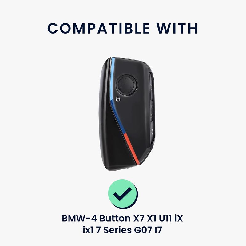 Auto si Moto - Electronice auto - Accesorii electronice auto - Carcasa cheie auto Kwmobile pentru BMW X7 M Sport, X7 xDrive40d M Sport (2023), 223i M Sport Active Tourer, TPU, negru - Infinity.ro