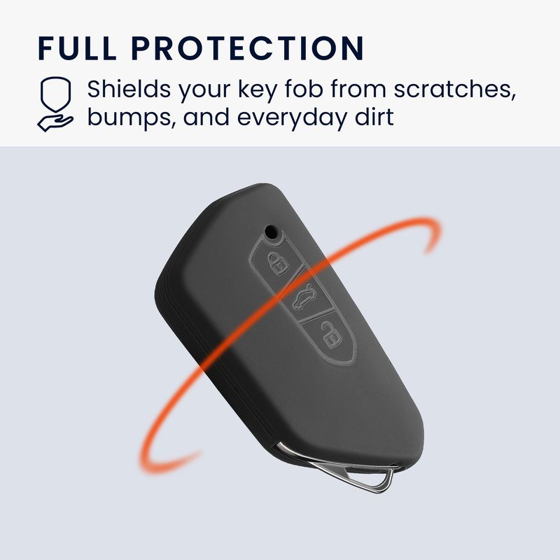 Auto si Moto - Electronice auto - Accesorii electronice auto - Carcasa cheie auto Kwmobile pentru VW, SEAT Golf 8 (inclusiv GTE, GTI), ID.3, ID.4, ID.5, anti-alunecare, TPU, gri - Infinity.ro