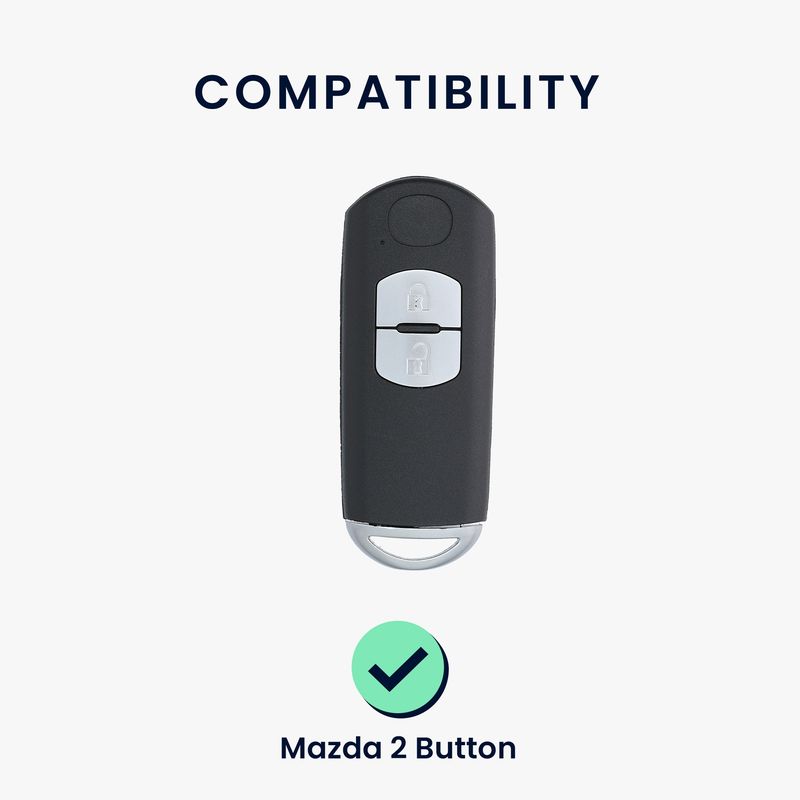 Auto si Moto - Electronice auto - Accesorii electronice auto - Husa pentru cheie auto Kwmobile pentru Mazda 2, 3, 5, 6, anti-alunecare, TPU, negru, rosu - Infinity.ro