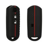 Auto si Moto - Electronice auto - Accesorii electronice auto - Husa pentru cheie auto Kwmobile pentru Mazda 2, 3, 5, 6, anti-alunecare, TPU, negru, rosu - Infinity.ro