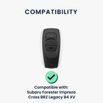 Auto si Moto - Electronice auto - Accesorii electronice auto - Husa pentru cheie auto Kwmobile pentru Subaru Forester, Impreza, Cross, BRZ, anti-alunecare, TPU, negru, rosu - Infinity.ro