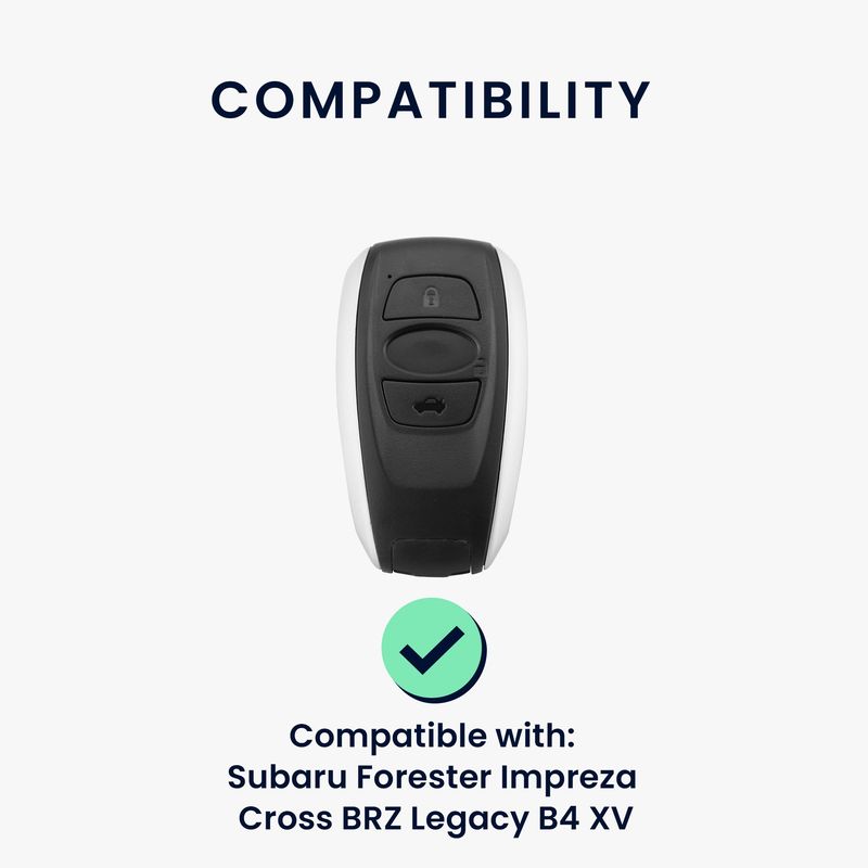 Auto si Moto - Electronice auto - Accesorii electronice auto - Husa pentru cheie auto Kwmobile pentru Subaru Forester, Impreza, Cross, BRZ, anti-alunecare, TPU, negru, rosu - Infinity.ro