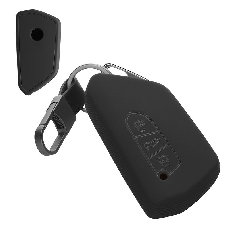 Auto si Moto - Electronice auto - Accesorii electronice auto - Carcasa cheie auto Kwmobile pentru VW, SEAT Golf 8 (inclusiv GTE, GTI), ID.3, ID.4, ID.5, anti-alunecare, TPU, gri - Infinity.ro