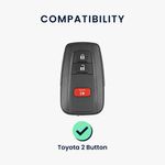 Auto si Moto - Electronice auto - Accesorii electronice auto - Husa pentru cheie auto Kwmobile pentru Toyota RAV4, Prius, Auris, Yaris, anti-alunecare, TPU, negru, albastru - Infinity.ro