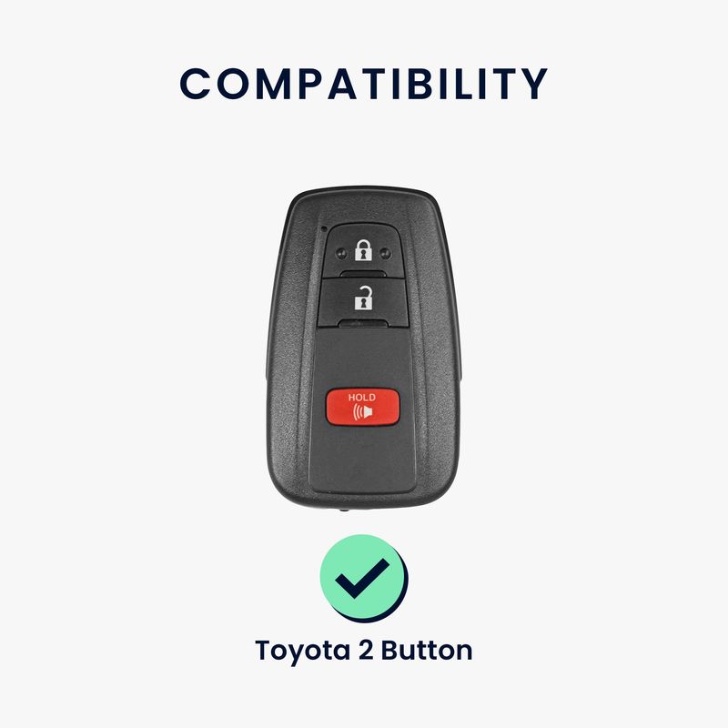 Auto si Moto - Electronice auto - Accesorii electronice auto - Husa pentru cheie auto Kwmobile pentru Toyota RAV4, Prius, Auris, Yaris, anti-alunecare, TPU, negru, albastru - Infinity.ro