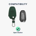 Auto si Moto - Electronice auto - Accesorii electronice auto - Husa pentru cheie auto Kwmobile pentru Opel, anti-alunecare, piele ecologica, verde - Infinity.ro