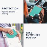 Carti si Birotica - Birotica - Accesorii de birou - Alte accesorii birou - Portdocument auto Kwmobile pentru acte si permis UE, piele ecologica, verde deschis, portabil, antizgarieturi - Infinity.ro