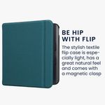 Laptop, Telefoane si Tablete - Ebook reader si accesorii - Accesorii eBook Reader - Husa pentru eBook Reader Kwmobile pentru Kobo Libra Colour, inchidere magnetica, nailon, albastru - Infinity.ro