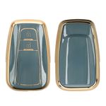 Auto si Moto - Electronice auto - Accesorii electronice auto - Husa pentru cheie auto Kwmobile pentru Toyota RAV4, Prius, Auris, Yaris, anti-alunecare, TPU, negru, albastru - Infinity.ro