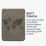 Laptop, Telefoane si Tablete - Ebook reader si accesorii - Accesorii eBook Reader - Husa pentru eBook Reader Kwmobile pentru Kobo Clara BW, Clara Colour, functie Sleep/Wake, piele ecologica, gri - Infinity.ro