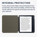 Laptop, Telefoane si Tablete - Ebook reader si accesorii - Accesorii eBook Reader - Husa pentru eBook Reader Kwmobile pentru Kobo Libra Colour, inchidere magnetica, nailon, albastru - Infinity.ro