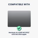 Laptop, Telefoane si Tablete - Laptopuri si accesorii - Piese laptop - Folii protectie si autocolante laptop - Carcasa laptop Kwmobile pentru Apple MacBook Air 13.6 inch A2681/A3113, policarbonat, alb - Infinity.ro