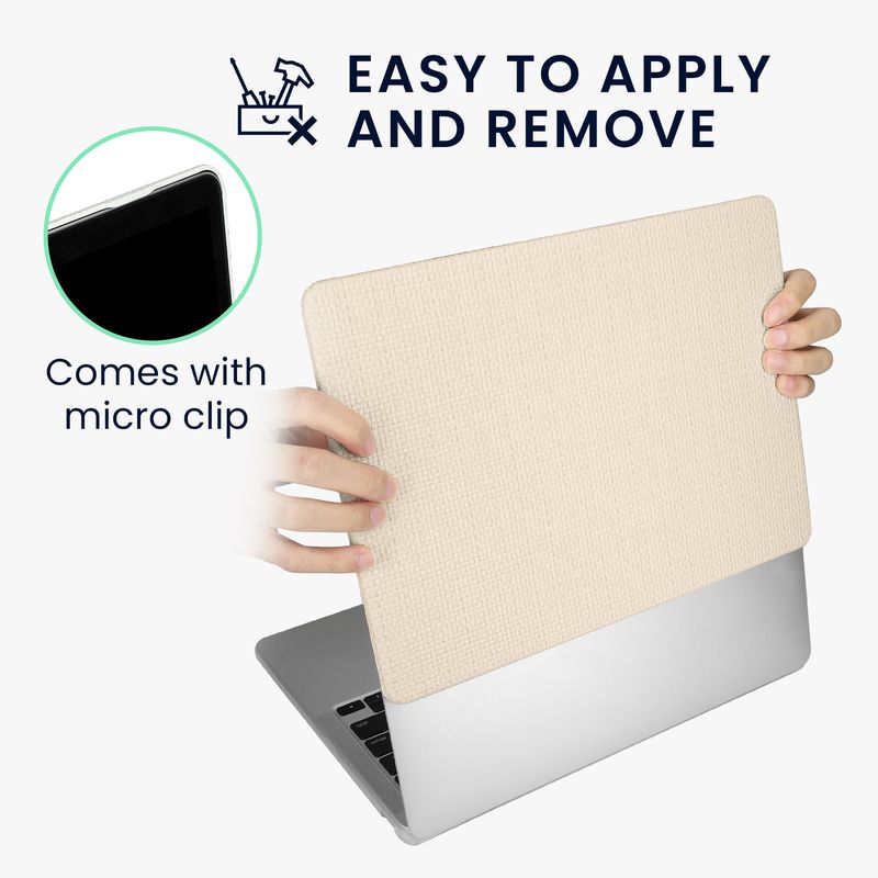 Laptop, Telefoane si Tablete - Laptopuri si accesorii - Piese laptop - Folii protectie si autocolante laptop - Carcasa laptop Kwmobile pentru Apple MacBook Air 13.6 inch A2681/A3113, policarbonat, alb - Infinity.ro