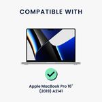 Laptop, Telefoane si Tablete - Laptopuri si accesorii - Piese laptop - Folii protectie si autocolante laptop - Folie de protectie Kwmobile pentru Apple MacBook Pro 16 inch (2019) A2141, aplicare usoara, PET, negru - Infinity.ro