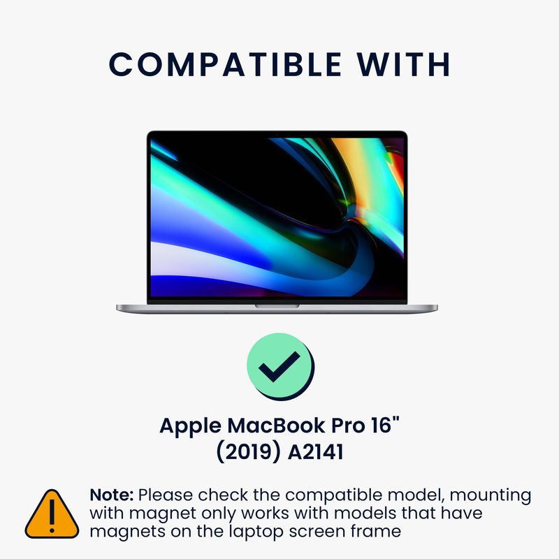 Laptop, Telefoane si Tablete - Laptopuri si accesorii - Piese laptop - Folii protectie si autocolante laptop - Folie de protectie Kwmobile pentru Apple MacBook Pro 16 inch (2019) A2141, antireflex, PET, negru - Infinity.ro