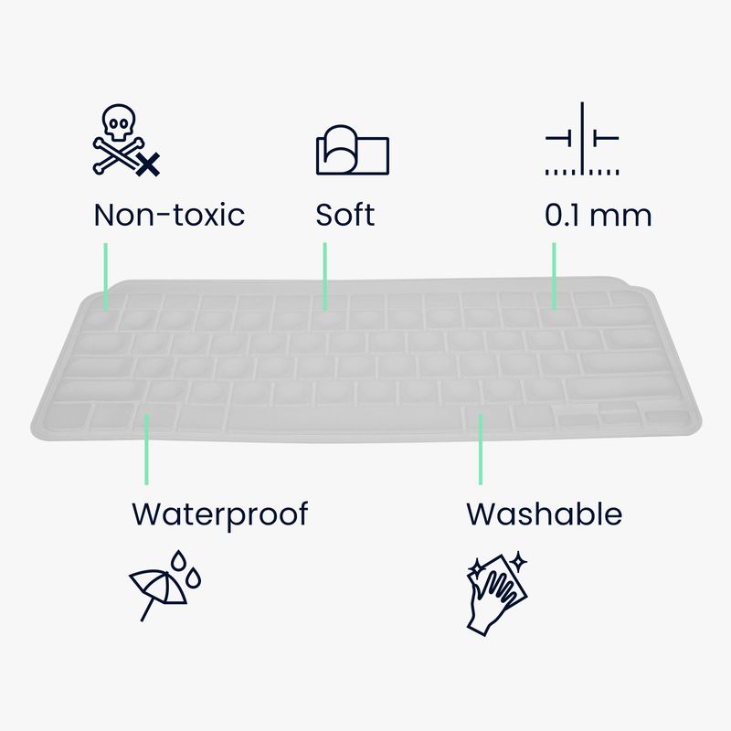 Laptop, Telefoane si Tablete - Laptopuri si accesorii - Piese laptop - Folii protectie si autocolante laptop - Folie tastatura laptop Kwmobile pentru Logitech Mx Keys Mini Wireless, antizgarieturi, antipraf, silicon, transparent - Infinity.ro