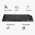Laptop, Telefoane si Tablete - Laptopuri si accesorii - Piese laptop - Folii protectie si autocolante laptop - Folie tastatura laptop Kwmobile pentru Apple MacBook Air 13.6 M5 2026 (A3449), antizgarieturi, antipraf, silicon, negru - Infinity.ro