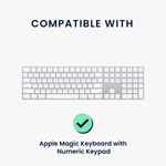 Laptop, Telefoane si Tablete - Laptopuri si accesorii - Piese laptop - Folii protectie si autocolante laptop - Husa tastatura Kwmobile pentru Apple Magic Keyboard with Numeric Keypad, in (panza), portocaliu, anti-alunecare - Infinity.ro
