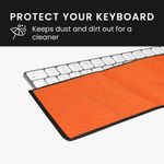 Laptop, Telefoane si Tablete - Laptopuri si accesorii - Piese laptop - Folii protectie si autocolante laptop - Husa tastatura Kwmobile pentru Apple Magic Keyboard with Numeric Keypad, in (panza), portocaliu, anti-alunecare - Infinity.ro