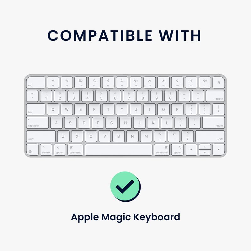 Laptop, Telefoane si Tablete - Laptopuri si accesorii - Piese laptop - Folii protectie si autocolante laptop - Husa tastatura Kwmobile pentru Apple Magic Keyboard, neopren, alb, maro, curea de mana, protectie la socuri - Infinity.ro