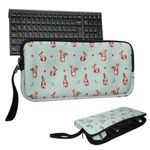 Laptop, Telefoane si Tablete - Laptopuri si accesorii - Piese laptop - Folii protectie si autocolante laptop - Husa tastatura Kwmobile pentru iClever BK10 Wireless, neopren, multicolor, curea de mana, protectie la socuri - Infinity.ro