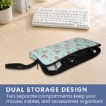 Laptop, Telefoane si Tablete - Laptopuri si accesorii - Piese laptop - Folii protectie si autocolante laptop - Husa tastatura Kwmobile pentru iClever BK10 Wireless, neopren, multicolor, curea de mana, protectie la socuri - Infinity.ro