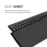 Laptop, Telefoane si Tablete - Laptopuri si accesorii - Piese laptop - Folii protectie si autocolante laptop - Husa tastatura Kwmobile pentru Logitech MK270 Wireless, textil, gri, protectie la praf si zgarieturi - Infinity.ro