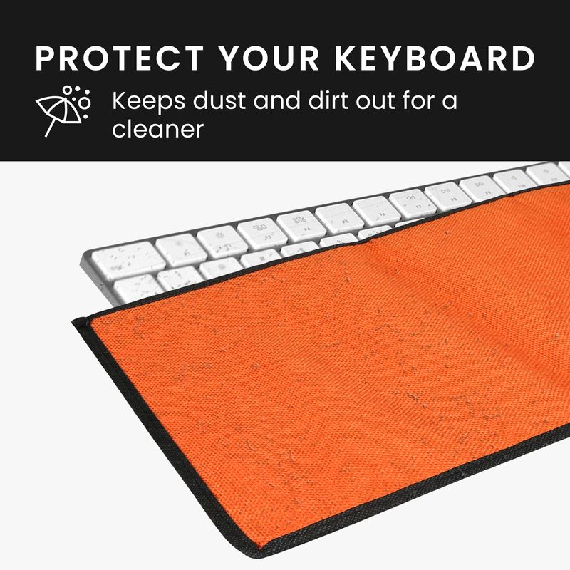 Laptop, Telefoane si Tablete - Laptopuri si accesorii - Piese laptop - Folii protectie si autocolante laptop - Husa tastatura Kwmobile pentru Apple Magic Keyboard, in (panza), portocaliu, anti-alunecare, inchidere cu fermoar - Infinity.ro