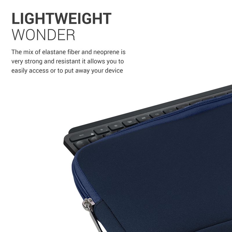 Laptop, Telefoane si Tablete - Laptopuri si accesorii - Piese laptop - Folii protectie si autocolante laptop - Husa tastatura Kwmobile pentru Logitech MX Keys Mini Wireless, neopren, albastru, protectie la socuri si apa - Infinity.ro