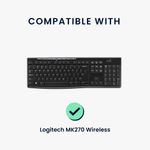 Laptop, Telefoane si Tablete - Laptopuri si accesorii - Piese laptop - Folii protectie si autocolante laptop - Husa tastatura Kwmobile pentru Logitech MK270 Wireless, in (panza), portocaliu, anti-alunecare, inchidere cu fermoar - Infinity.ro