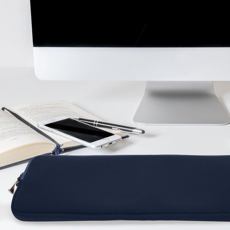 Laptop, Telefoane si Tablete - Laptopuri si accesorii - Piese laptop - Folii protectie si autocolante laptop - Husa tastatura Kwmobile pentru Logitech MX Keys Mini Wireless, neopren, albastru, protectie la socuri si apa - Infinity.ro