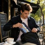 Laptop, Telefoane si Tablete - Laptopuri si accesorii - Piese laptop - Folii protectie si autocolante laptop - Husa tastatura Kwmobile pentru Logitech MX Keys Mini Wireless, neopren, alb, maro deschis, albastru, protectie la socuri - Infinity.ro