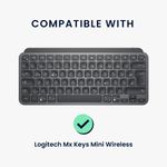 Laptop, Telefoane si Tablete - Laptopuri si accesorii - Piese laptop - Folii protectie si autocolante laptop - Husa tastatura Kwmobile pentru Logitech MX Keys Mini Wireless, neopren, alb, maro deschis, albastru, protectie la socuri - Infinity.ro