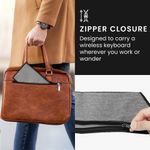 Laptop, Telefoane si Tablete - Laptopuri si accesorii - Piese laptop - Folii protectie si autocolante laptop - Husa tastatura Kwmobile pentru Logitech MK270 Wireless, in (panza), gri, anti-alunecare, inchidere cu fermoar - Infinity.ro