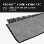 Laptop, Telefoane si Tablete - Laptopuri si accesorii - Piese laptop - Folii protectie si autocolante laptop - Husa tastatura Kwmobile pentru Logitech MK270 Wireless, in (panza), gri, anti-alunecare, inchidere cu fermoar - Infinity.ro