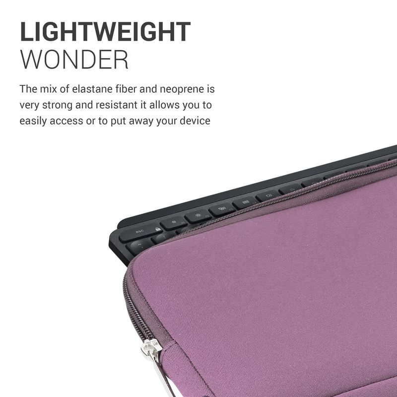 Laptop, Telefoane si Tablete - Laptopuri si accesorii - Piese laptop - Folii protectie si autocolante laptop - Husa tastatura Kwmobile pentru Logitech MX Keys Mini Wireless, neopren, mov, protectie la socuri si apa - Infinity.ro