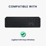Laptop, Telefoane si Tablete - Laptopuri si accesorii - Piese laptop - Folii protectie si autocolante laptop - Husa tastatura Kwmobile pentru Logitech MX Keys Wireless, in (panza), gri, anti-alunecare, inchidere cu fermoar - Infinity.ro