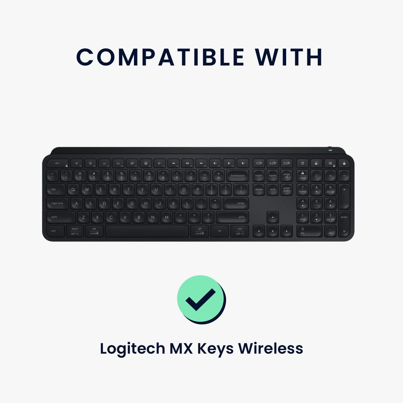 Laptop, Telefoane si Tablete - Laptopuri si accesorii - Piese laptop - Folii protectie si autocolante laptop - Husa tastatura Kwmobile pentru Logitech MX Keys Wireless, in (panza), gri, anti-alunecare, inchidere cu fermoar - Infinity.ro