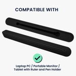 Laptop, Telefoane si Tablete - Laptopuri si accesorii - Piese laptop - Folii protectie si autocolante laptop - Stand universal Kwmobile pentru laptop, monitor portabil si tableta, reglabil, plastic, negru - Infinity.ro