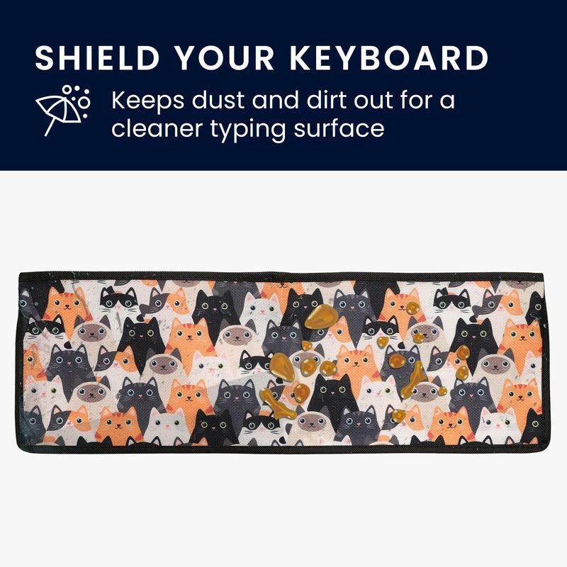 Laptop, Telefoane si Tablete - Laptopuri si accesorii - Piese laptop - Folii protectie si autocolante laptop - Protectie tastatura Kwmobile pentru Logitech MX Keys Wireless, in (panza), multicolor, protectie la praf si zgarieturi - Infinity.ro