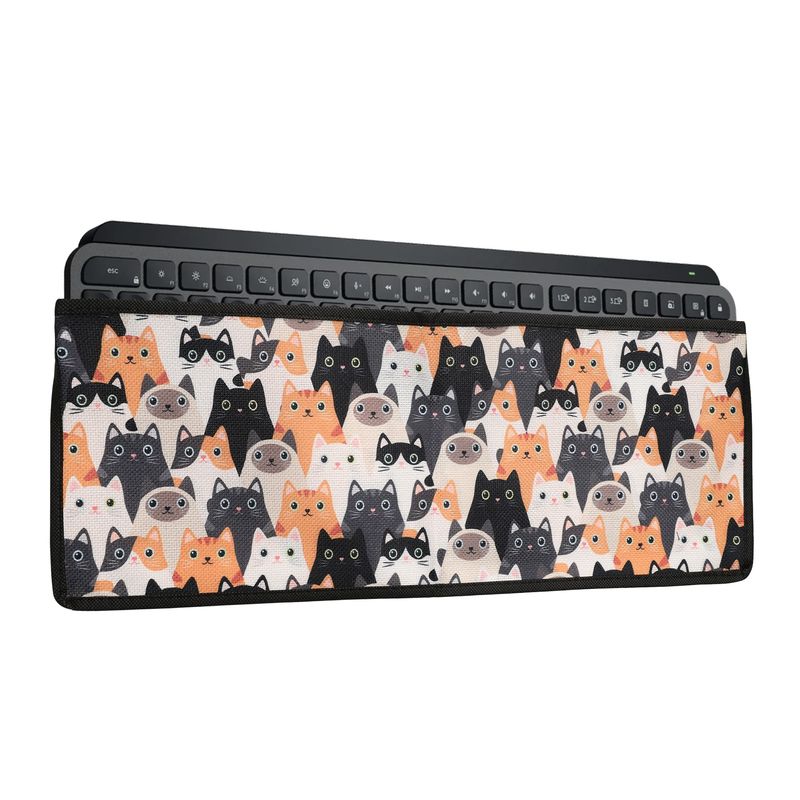 Laptop, Telefoane si Tablete - Laptopuri si accesorii - Piese laptop - Folii protectie si autocolante laptop - Protectie tastatura Kwmobile pentru Logitech MX Keys Wireless, in (panza), multicolor, protectie la praf si zgarieturi - Infinity.ro