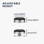 Laptop, Telefoane si Tablete - Laptopuri si accesorii - Piese laptop - Folii protectie si autocolante laptop - Stand universal Kwmobile, reglabil, protectie la supraincalzire, silicon, negru si argintiu - Infinity.ro
