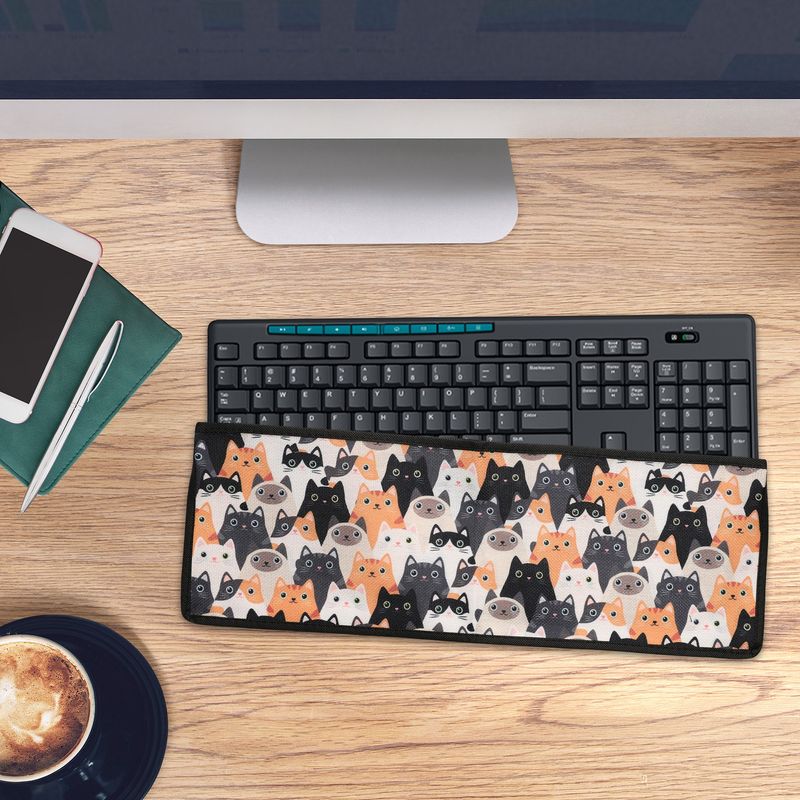 Laptop, Telefoane si Tablete - Laptopuri si accesorii - Piese laptop - Folii protectie si autocolante laptop - Protectie tastatura Kwmobile pentru Logitech MK270 Wireless, in (panza), multicolor, protectie la praf si zgarieturi - Infinity.ro