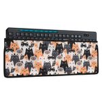 Laptop, Telefoane si Tablete - Laptopuri si accesorii - Piese laptop - Folii protectie si autocolante laptop - Protectie tastatura Kwmobile pentru Logitech MK270 Wireless, in (panza), multicolor, protectie la praf si zgarieturi - Infinity.ro