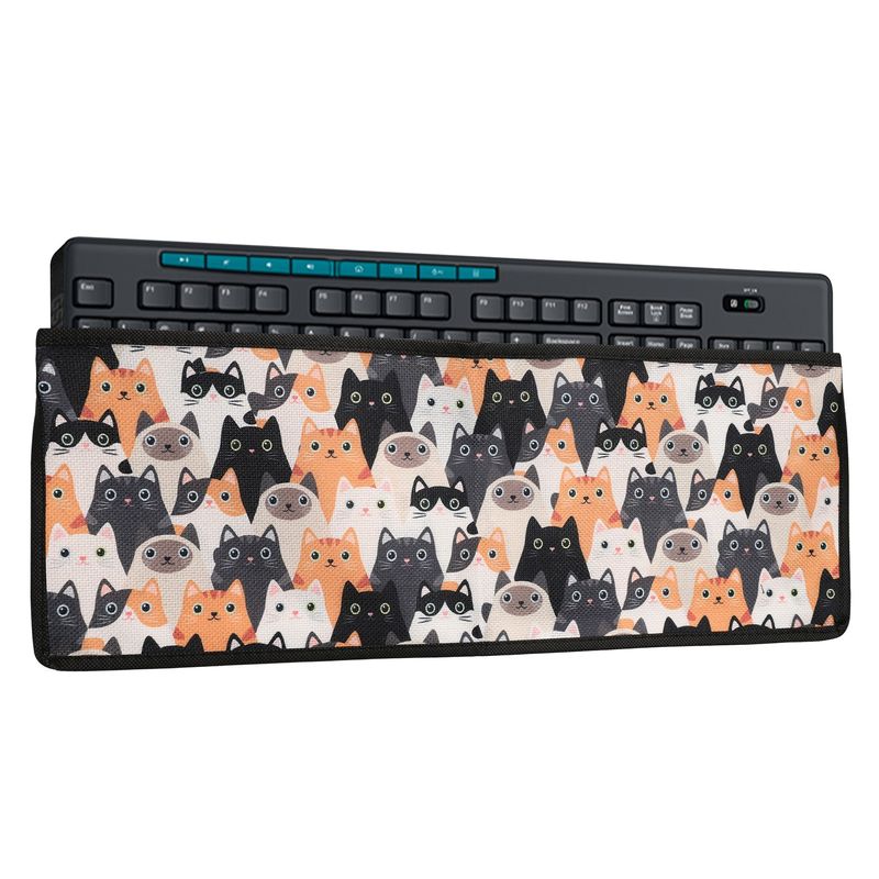 Laptop, Telefoane si Tablete - Laptopuri si accesorii - Piese laptop - Folii protectie si autocolante laptop - Protectie tastatura Kwmobile pentru Logitech MK270 Wireless, in (panza), multicolor, protectie la praf si zgarieturi - Infinity.ro